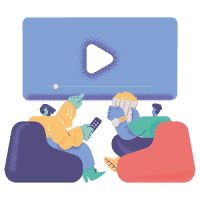 YouTubeコンサルティングのサポートを受ける二人のビジネスマン。動画マーケティング戦略を議論しながら、効果的なYouTubeチャンネル運営を目指しています。.